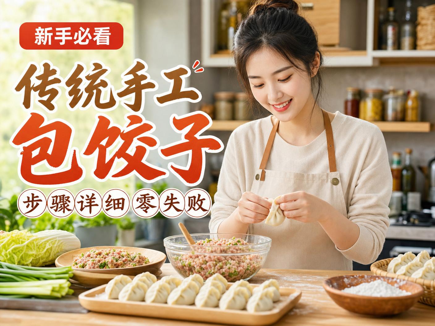 四虎-【四虎】传统手工包饺子教程传媒演示，步骤详细零失败